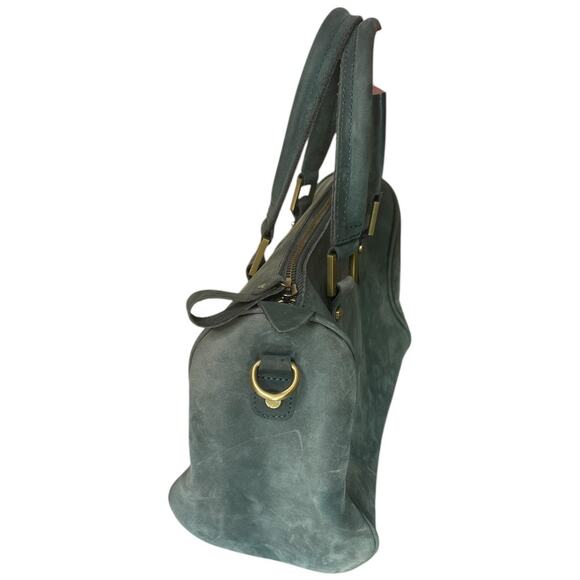 Jesslyn Blake Urban Outfitters green cow skin leather bag with detachable strap - Picture 4 of 12